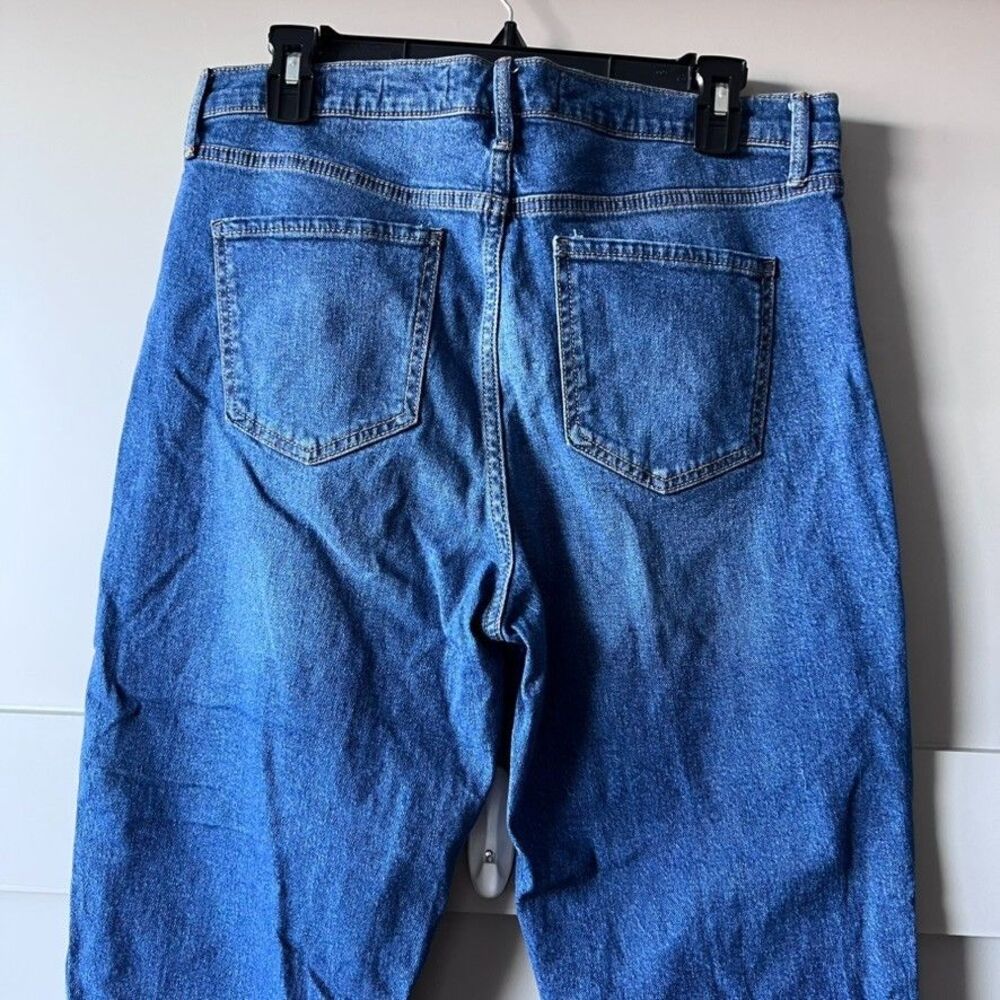 Gloria Vanderbilt High Rise Cuffed‎ Boyfriend Jeans Blue Denim Size 10 Cropped - Picture 7 of 16